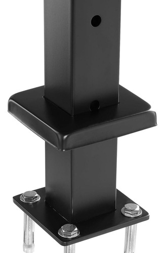 Poste Barandilla Vevor 106,83x10x10cm Acero Inoxidable Negro