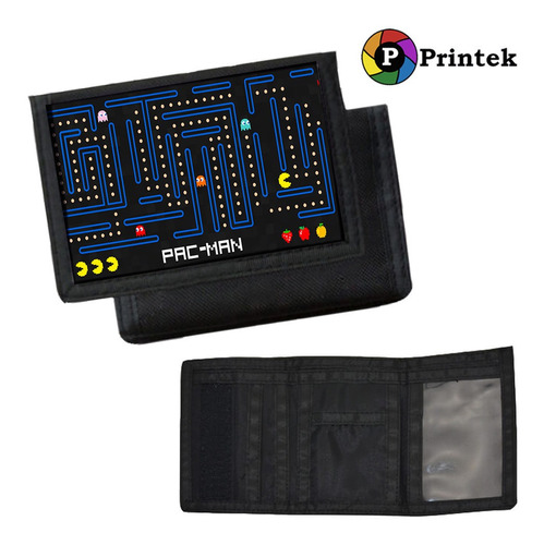 Billetera De Nylon Pac Man Juegos Arcade - Printek