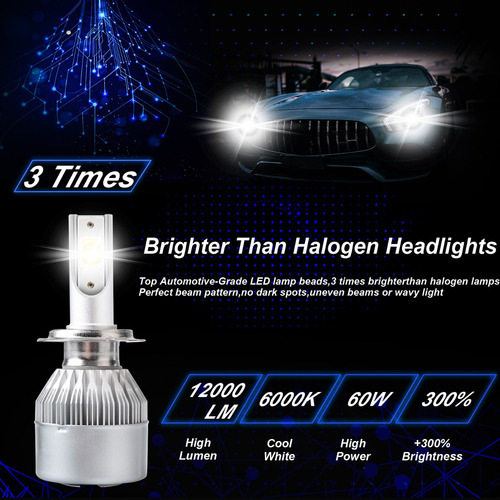 Kit De Focos Led 6000k Blanco Para Lincoln Mkz 2007-2012