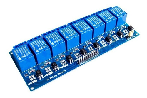 Rele 8 Canales Modulo 5v Tarjeta Relays Arduino Raspberry