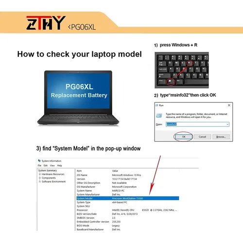 Zthy Pg06xl Batería De Repuesto Para Hp Omen 15-dh 15-dh1xxx