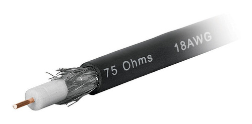 Cable Coaxial Rg6 Rollo 100 Mt Voltech 48474