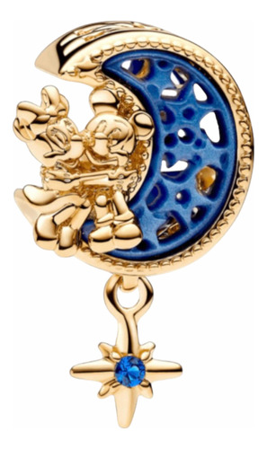 Charm Pandora Luna Creciente De Mickey Mouse & Minnie