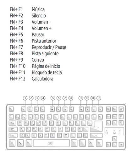 Teclado Gamer Vorago Kb-503 Qwerty Español España Color Negr Negro Español España