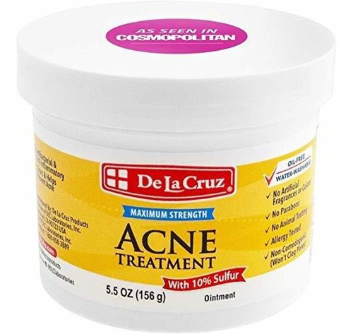 Mascarillas - De La Cruz 10% Sulfur Ointment Acne Treatment 