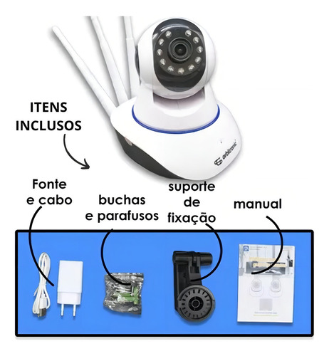 Camera Ip Wifi Portátil Pequena Robo Hd Audio Yoosee Função