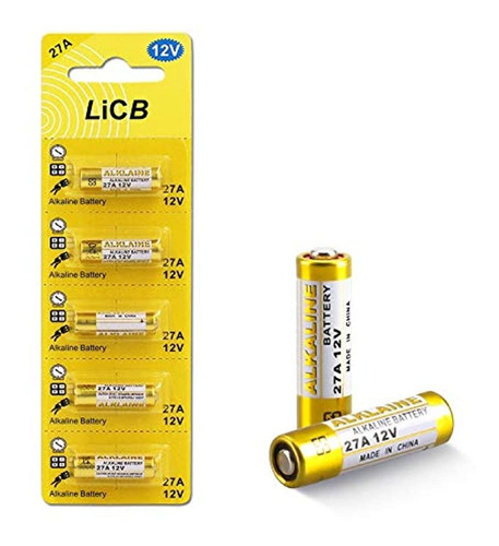 Batería Alcalina De 27 A 12 V (paquete De 5).