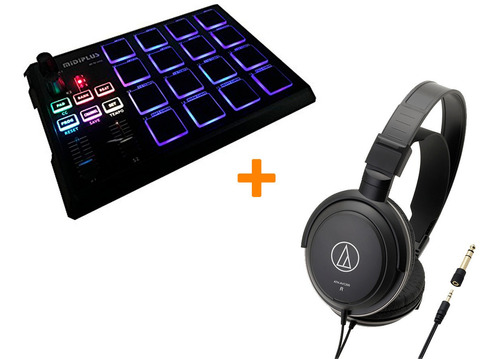 Midiplus X Pad + Auricular Audiotechnica Ath-avc200