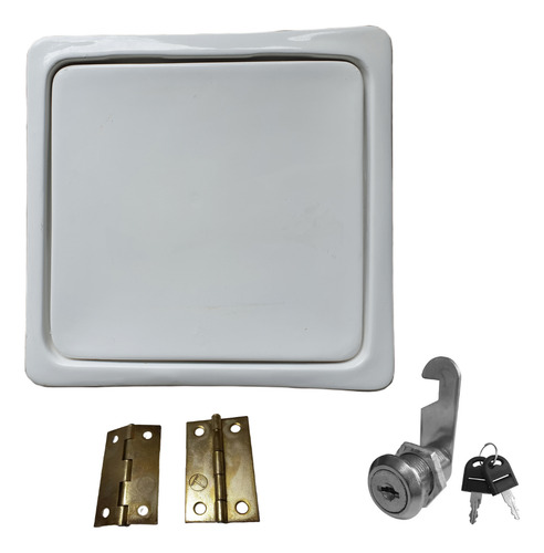 Puerta Para Consola Nautica Tapa Con Herrajes Cerradura