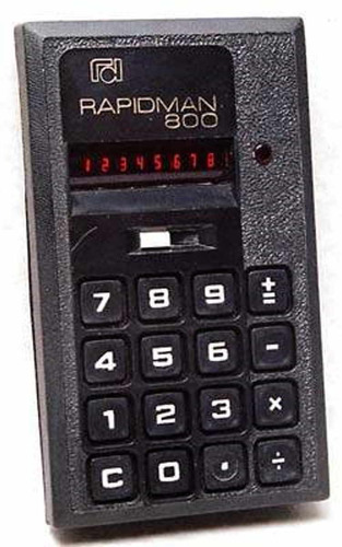 Calculadora Rapidman 800  Canadá Ano 1972  Vintage De Coleçã