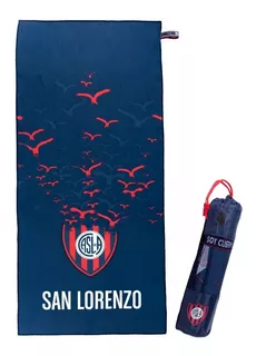 Toallon Secado Rapido San Lorenzo Futbol Original + Bolso