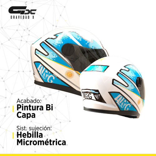 Casco Moto Vertigo Dominium Argentina Ed Limitada. Gravedadx