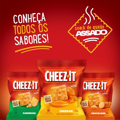 Imagem 3 de 5 de Salgadinho Cheez It Sabor Cheddar 65g