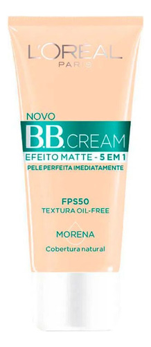 Base Loreal Bb Cream 30ml Matte Cor Morena