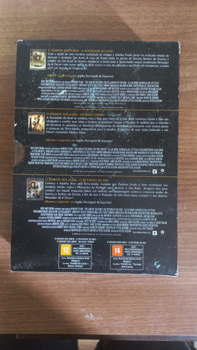 Box Trilogia Senhor Dos Anéis 3 Dvds Originais (Usado)