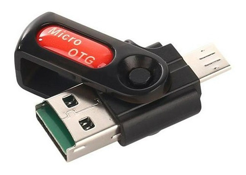 Adaptador Otg Usb Micro Sd 2 En 1 V8 Lector De Tarjetas