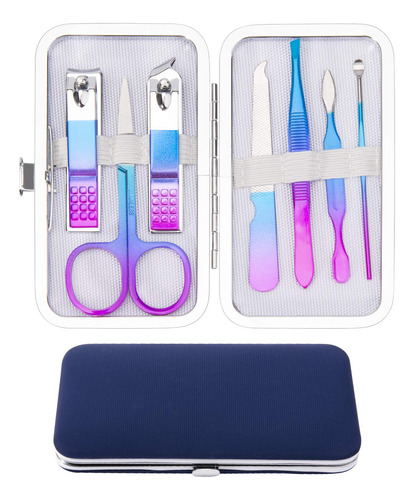 Cgbe - Set De Manicura, Cortauas, Kit De Pedicura, 7 Piezas