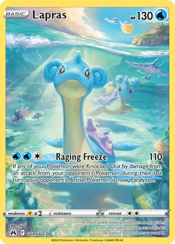 Lapras Gg05/gg70 Carta Pokemon Crown Zenith Galarian Gallery