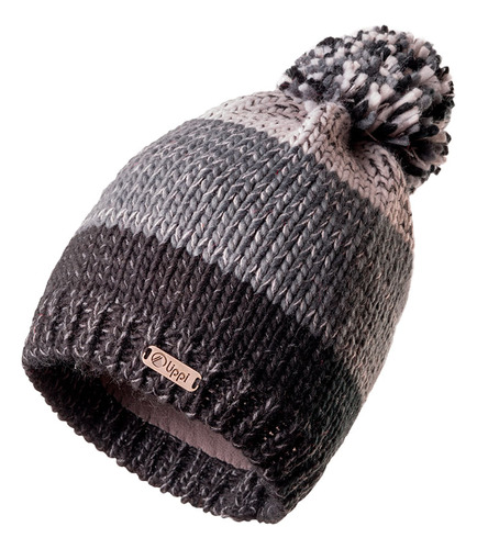 Gorro Hombre Lippi Zermatt Pom Beanie Gris Oscuro