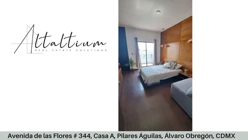 Casa En Venta Avenida De Las Flores # 344, Casa A, Pilares Águilas, Álvaro Obregón, Cdmx. Vg5-za