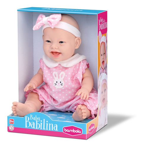 Boneca Vinil Baby Babilina Passeio Bambola Brinquedos