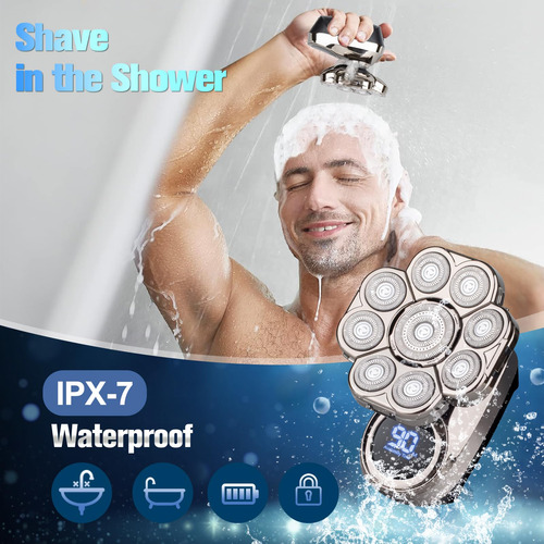 Electric Razor Softula 9d Head Shavers For Bald Men