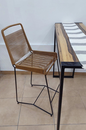 Banqueta Tulum X4 / Envío A Todo El Pais Marrón Yute