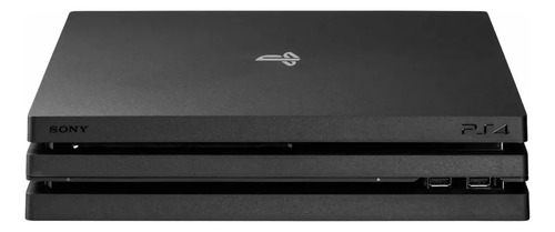 Playstation 4 Pro Modelo Ps4 1tb 4k 1 Controle + 2 Jogos + 1 Quadro Decorativo Preto