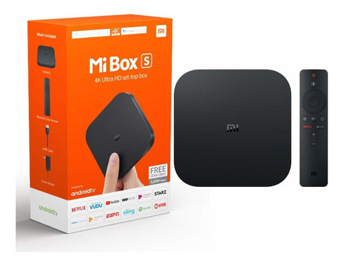 Xiaomi Mi Box S MDZ-22-AB de voz 4K 8GB negro con 2GB de memoria RAM