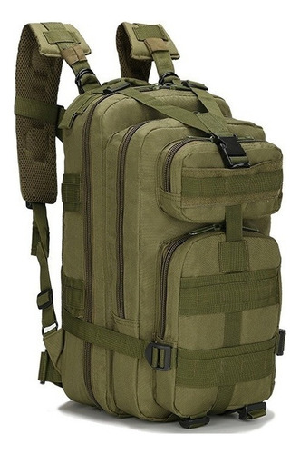 Mochila Tactica 20 Litros Sistema Molle Asalto Waterproof Color Verde