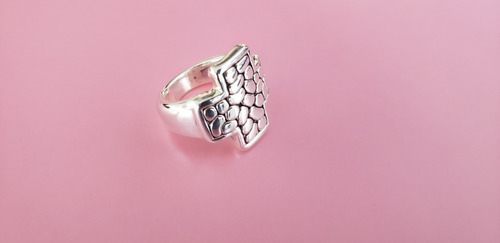 Imagen 2 de 4 de Anillo Modelo Cruz Del Equilibrio En Plata 925 Electro