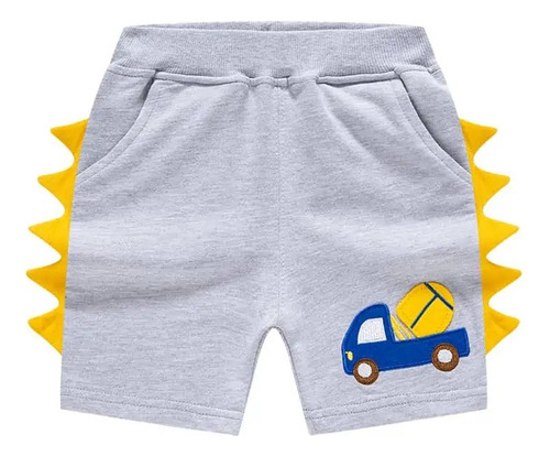 Short Bermuda Algodón Estilo Jogger Para Niños