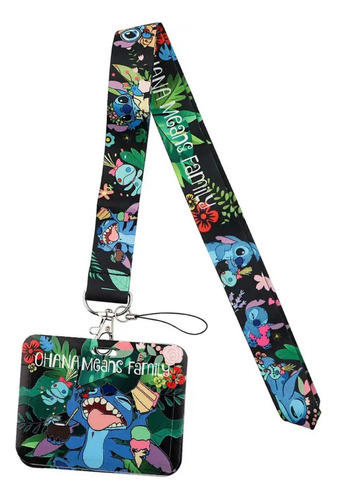 Lanyard Lilo & Stitch - Cinta Colgante + Portacredencial