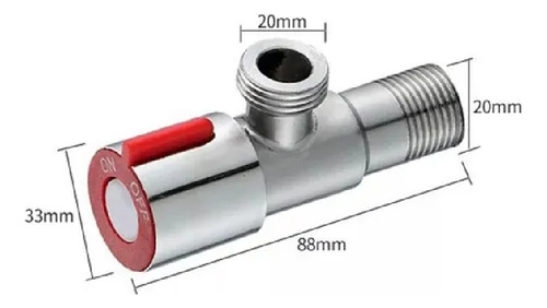 Llave De Paso Angular Azul 1/2 - 5 Unidades