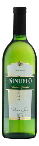 Vinho Brasileiro Branco Seco Sinuelo Serra Gaúcha Garrafa 750ml