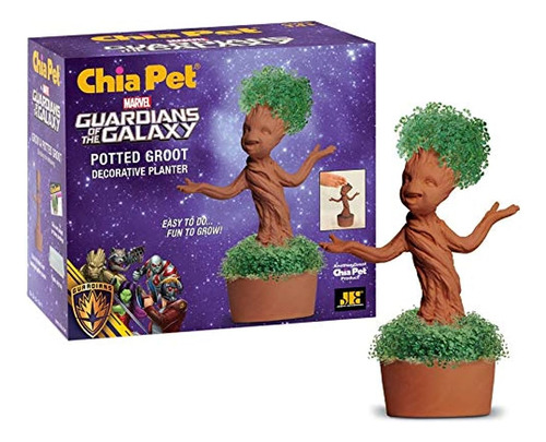 Chia Potted Groot Decorativo Pottery Planter, Fácil De Hacer