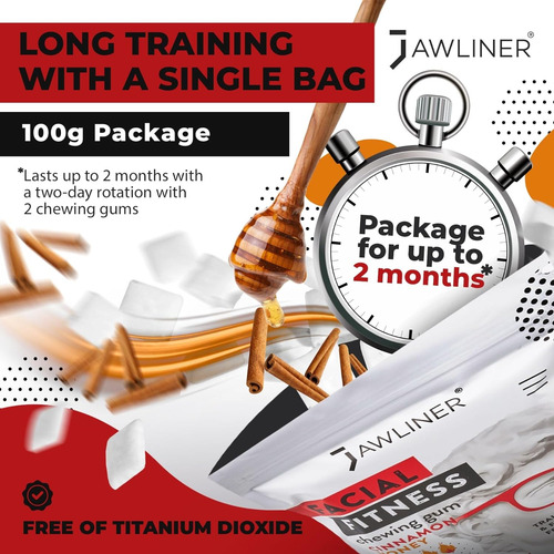 Chicle Jawliner Fitness (pack 2 Meses) Chicle Jawline ...