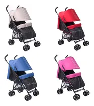 Comprar Coche Baston Para Bebes Ebaby Con Cubrepies Color Negro Color Del Chasis Nehro Rojo Rosado Azul