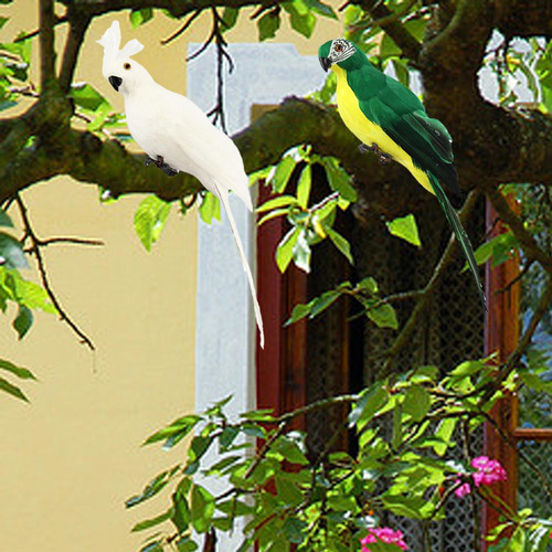 Estatua De Loro De Simulación Para Patio, Césped, Hogar,