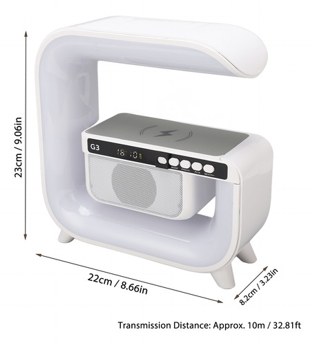 Altavoz De 15 W, Radio Fm, Carga Inalámbrica, Led, Noche, 5