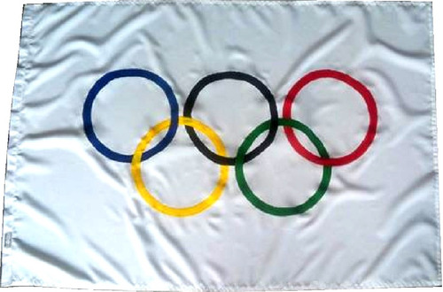 Bandeira Olimpica Oficial Grande 5 Metros Nacional Brasil