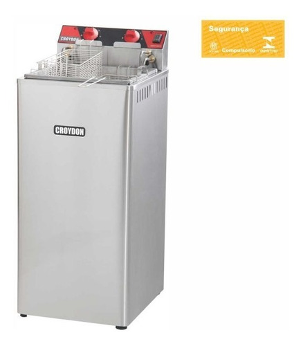 Imagem 1 de 2 de Fritadeira Industrial Elétrica Croydon Água E Óleo Fa28 21l