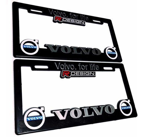 Par (2) Portaplacas Universal Volvo
