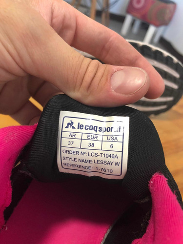 Zapatillas Le Coq Sportif Mujer Talle 37 Impecables Running