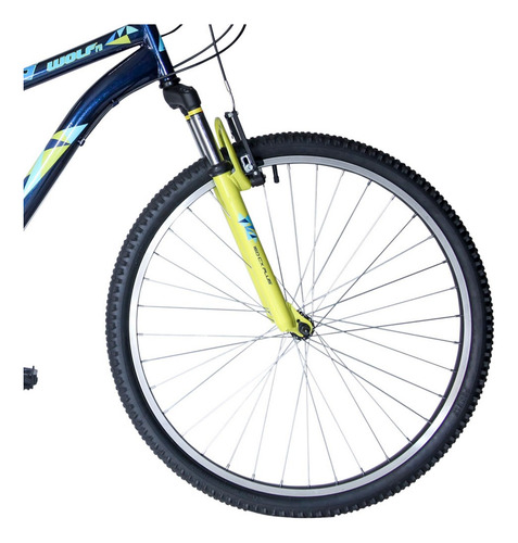 Bicicleta Benotto Montaña Wolf R27.5 Unisex Azul / Verde Limón Único