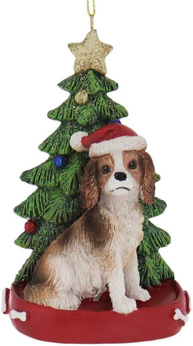 Kurt Adler Cavalier King Charles With Christmas Tree Ane Lig