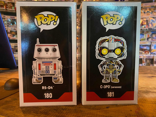 Funko Pop R5-d4 # 180 Y C3-po #181 Smugglers Bounty (Usado)