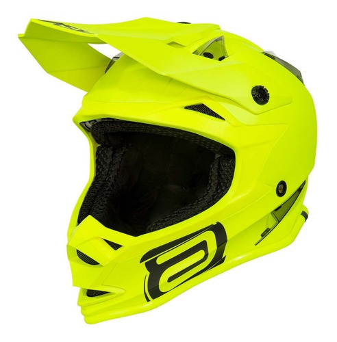 Capacete Moto Cross Asw Fusion Amarelo Fluor @# Tamanho do capacete 55-56 S(P)