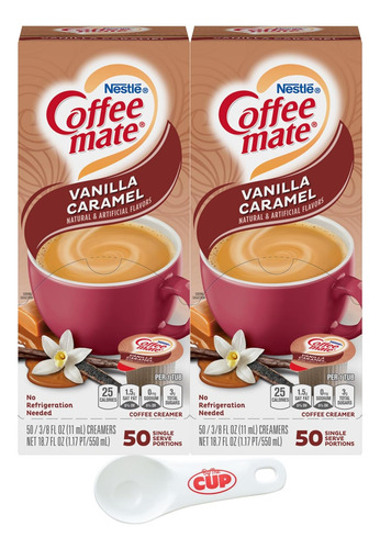 Nestle Coffee Mate Crema De Café Líquida Individual, Caramel