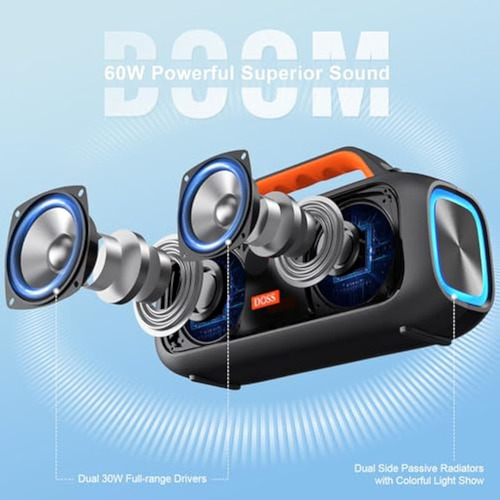Bluetooth Portátil Inalámbrico Doss Extreme Boom S